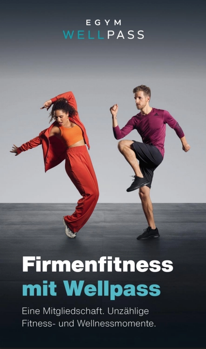 Werbemotiv Firmenfitness mit EGYM Wellpass